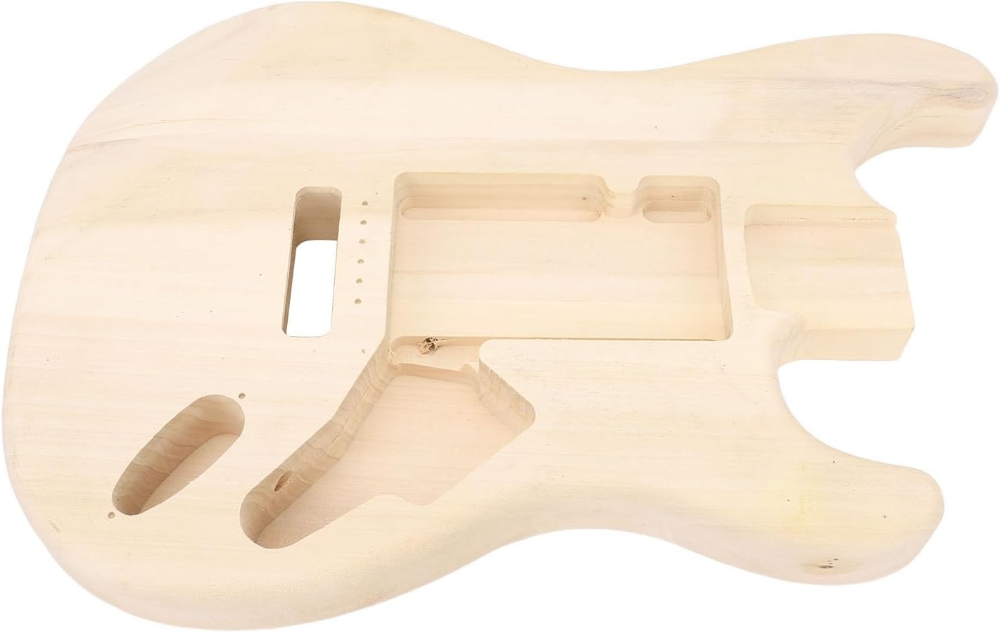 Electric Guitar Body, Unfinished Maple Wood Guitar Body Replacement, DIY Accessory for Customizing Electric Guitars, Crafted from Premium Maple Wood with Pre Drilling and Polishing