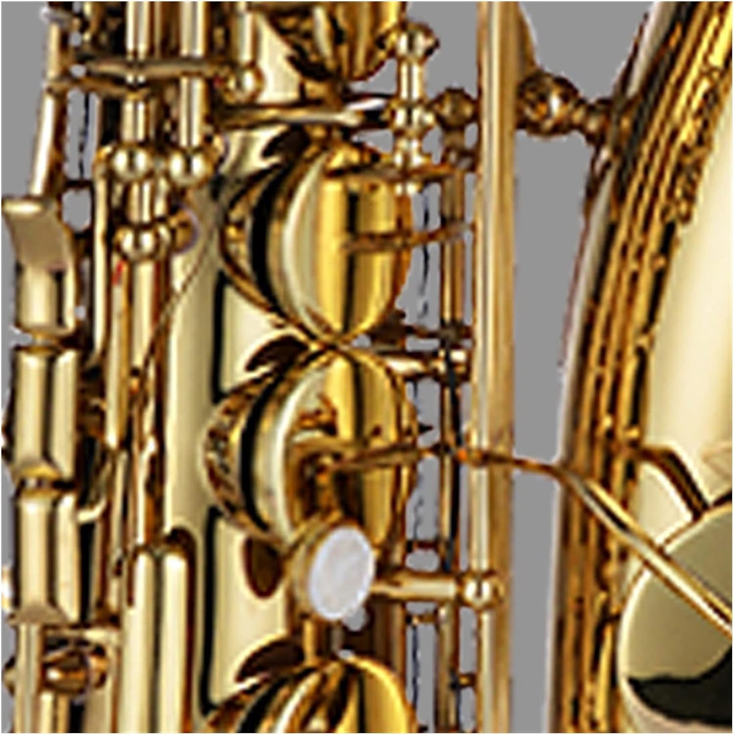 Drop-E Brass Alto Saxophone Natural Shell Button Wind Instrument Suitable for Beginners to Play Grade Test