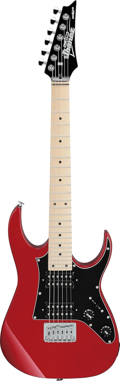 Ibanez GRGM 6 String Solid-Body Electric Guitar, Right, Candy Apple (GRGM21MCA)