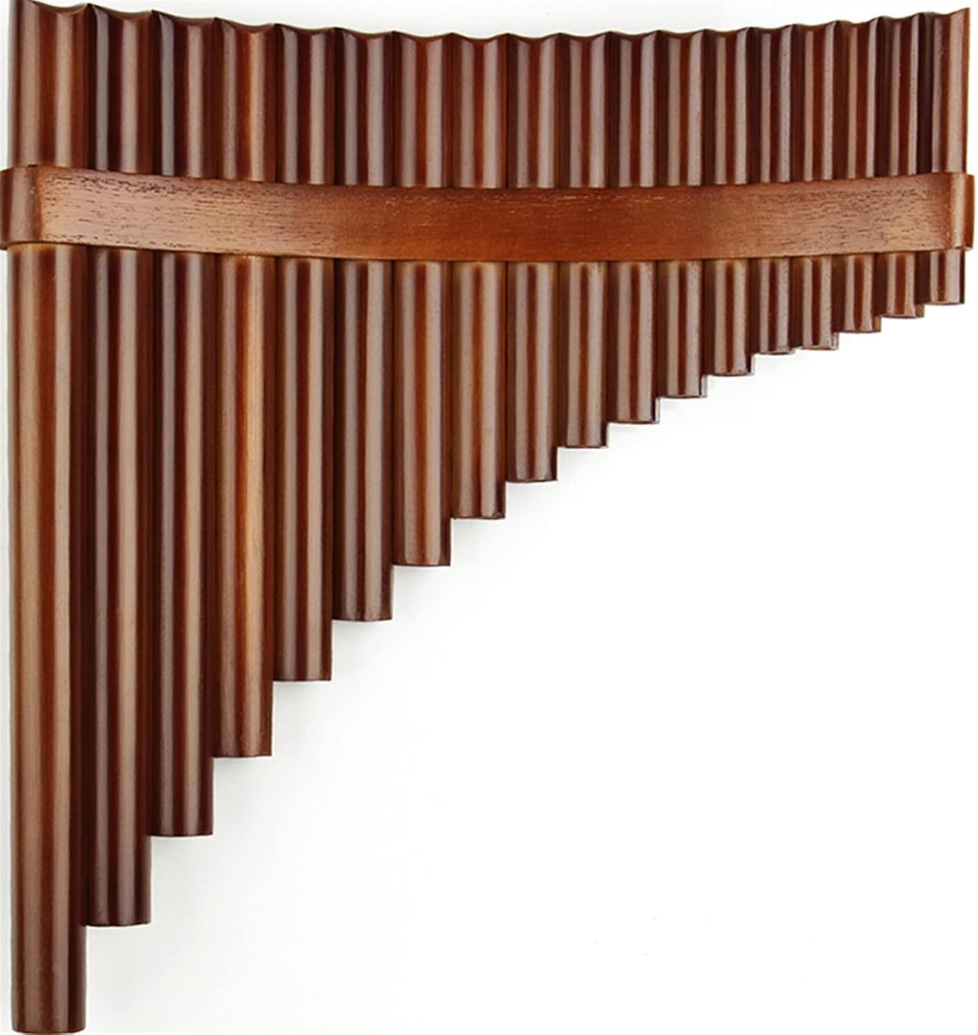 18 Pipes Pan Flute F Key Musical Instruments Brown Color Pan Flute Woodwind Instrument Handmade Panpipes