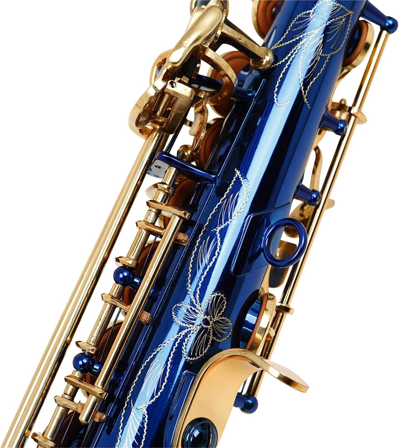 Saxophone for Beginners B Flat Soprano Saxophone Woodwind Instrument Beginner Adult Grade Test Performance Level Straight Saxophone