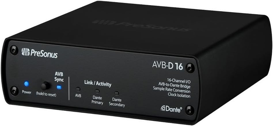 PreSonus AVB-D16 16x16 AVB-to-Dante Bridge