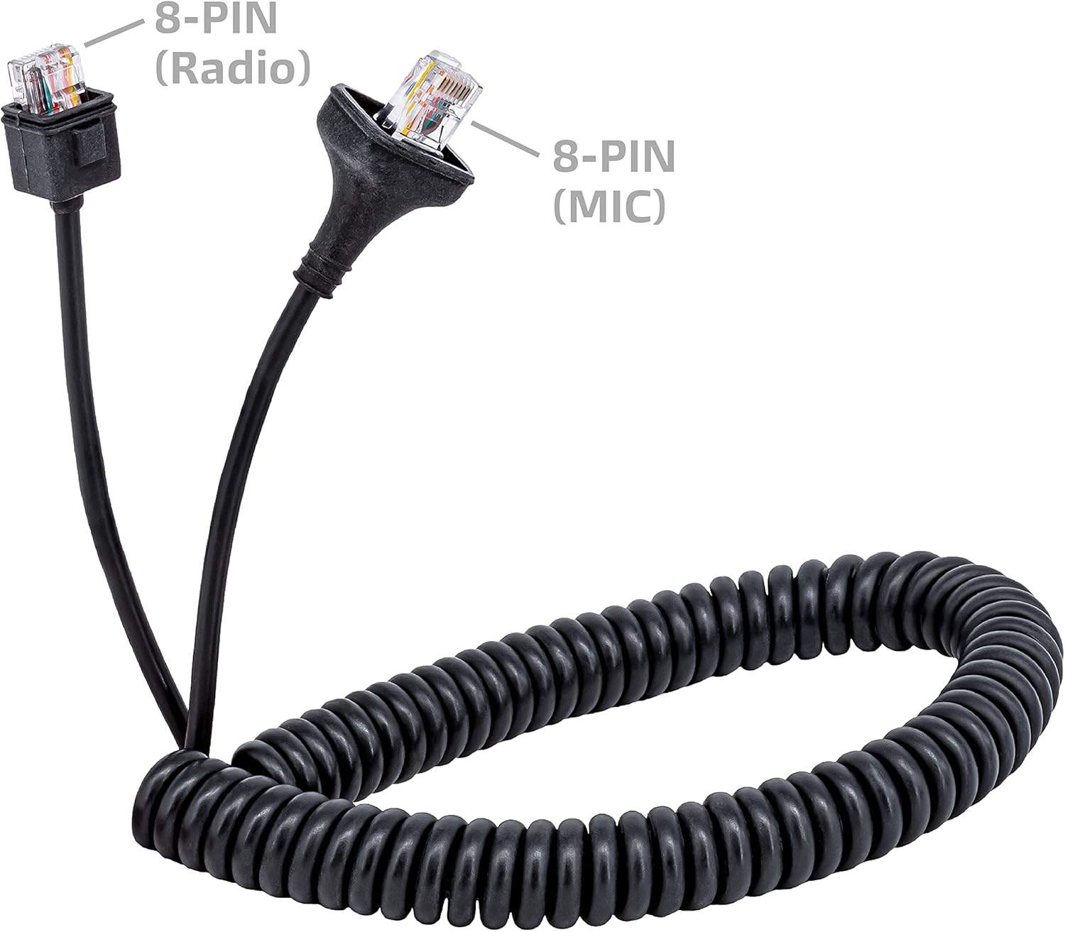 Arrowmax 10 Pack CABLE-AMM300-K30-8PIN Replacement Microphone Compatible with Kenwood KMC-30 TM-261A TM-271A TM-461A TM-471A RJ45 8 Pin