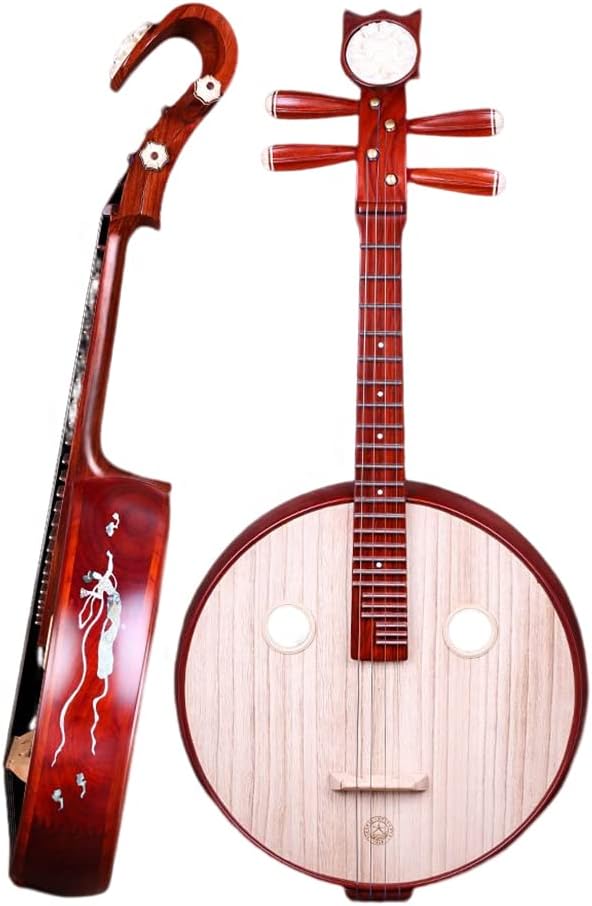 KAFELE Rosewood Zhongruan Length 89Cm Panel Width 40Cm Height 9Cm Including Oxford Cloth Backpack Professional Performance/Teaching/Grading