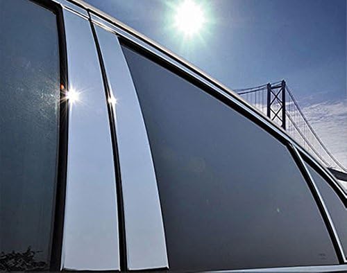 Generic Exterior Stainless Steel Pillar Posts Trim Cover Set Compatible with fits All-New Chevrolet Chevy TRAX 2024 2025 2026 SUV 5 Door LS LT RS Models 4 Pieces, 2024-2026-CVL-TRAX-P0663V