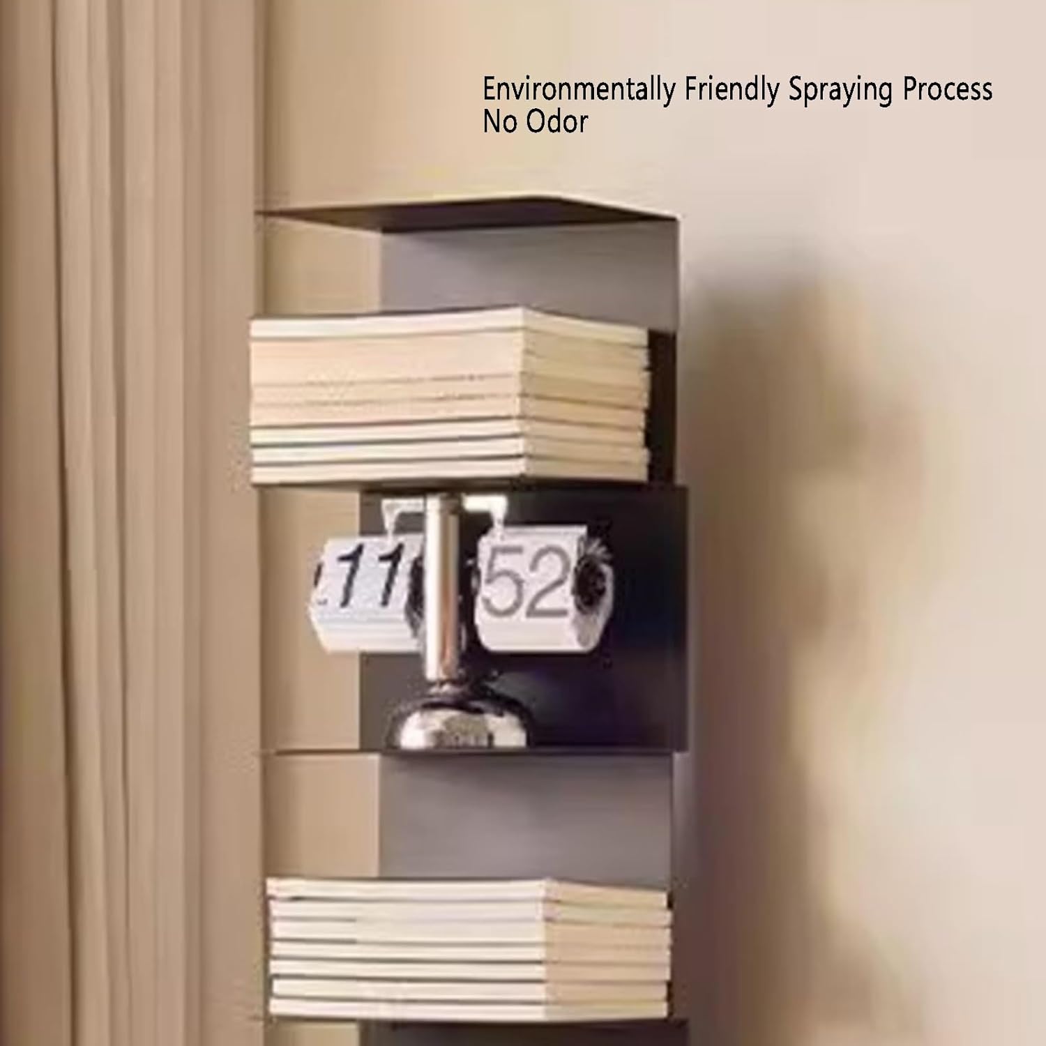 Industrial Bookshelf,6/7/8/9 Layer Corner Bookcase,Storage Display Rack, Multi-Layer Storage Rack,inch Tall Corner Shelf, Suitable for Small Space, Office(White,6tier) (Black 7tier)