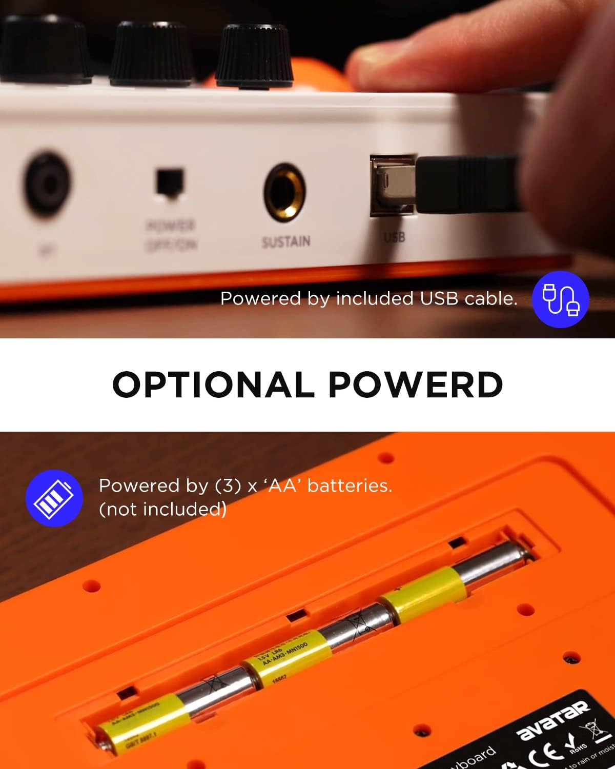 25 Key USB MIDI Keyboard Controller With Bluetooth, Professional Mini Midi Keyboard with OLED Screen, Beat Maker Machine for Music Production, Software Included, EMK-25 White