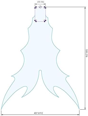 Exotic Wood Zone Pre-Cut Guitar Bodies - #Model V-DC (Cherry)