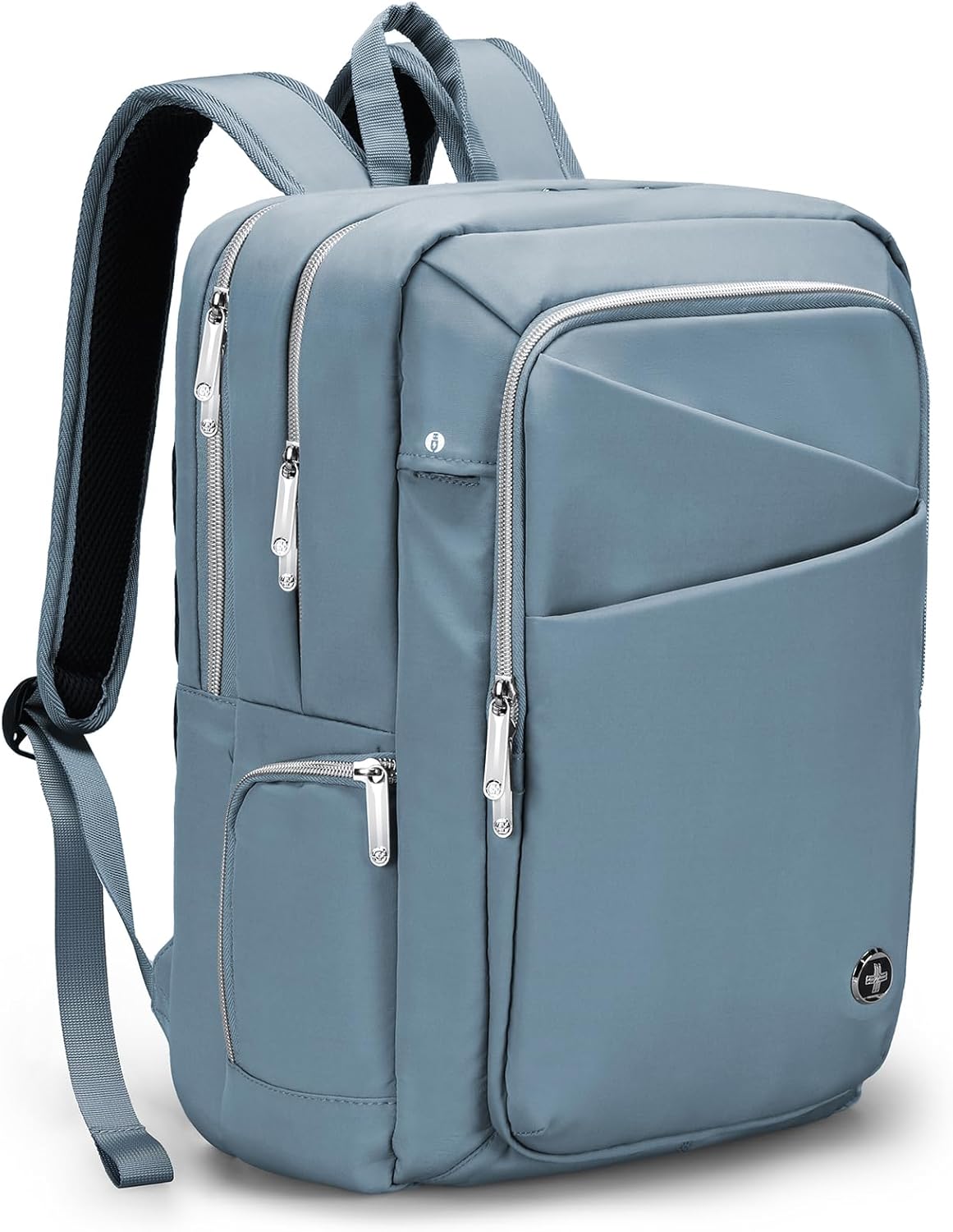 Swissdigital Design Women's Backpack for Work/Travel/Leisure with USB Charging Port, Water Bottle Holder, Separate Sunglass Pocket - Fits 15.6 inch Laptop,Blue | SD1006F-13