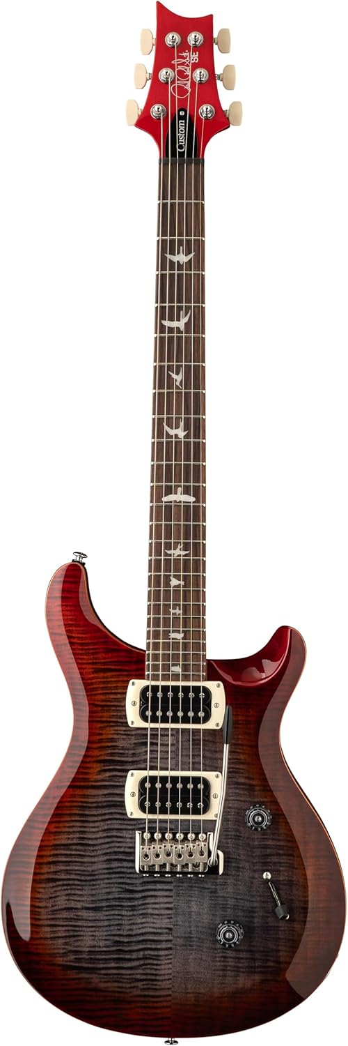 PRS SE Custom 24, Charcoal Cherry Burst with Bag