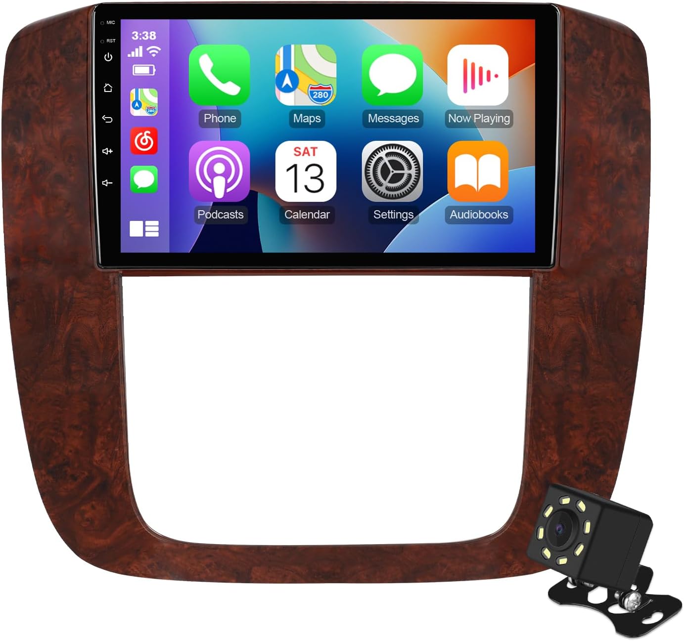 9 Inch IPS Touchscreen Android 13 Car Stereo for Tahoe/Yukon/Silverado/Suburban 2007-2013 with Wireless CarPlay & Android Auto 2+32GB Car Radio, Support WiFi 6, Bluetooth,5.4, Backup Camera, SWC