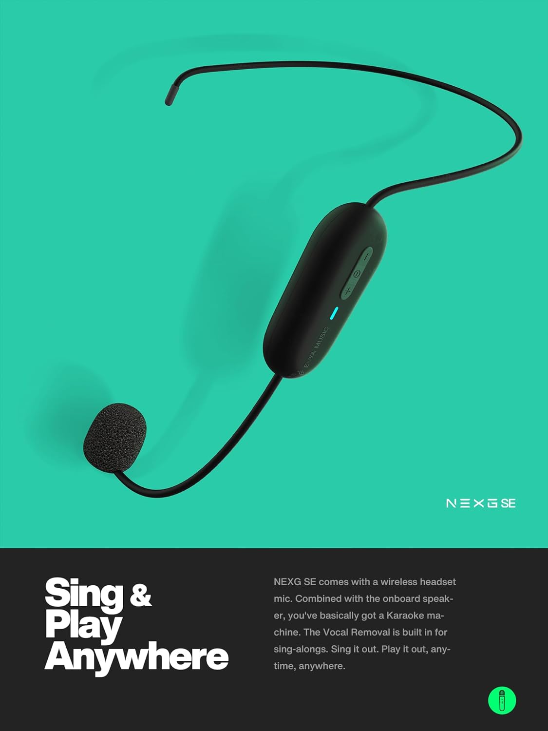 Enya Acoustic Electric Carbon Fiber Travel Guitar, NEXG SE Smart Guitarra for Adults with 30W Wireless Speaker, Thickened Gig Bag, Wireless Headset Mic, Charging Cable, and Adjusting Wrench 38 Inch