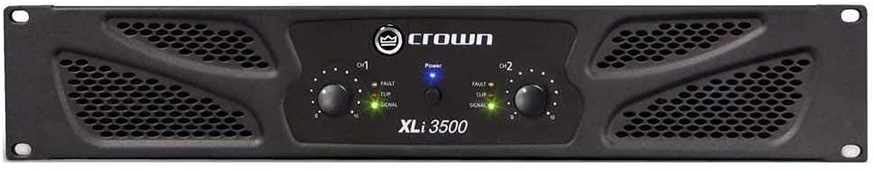 Crown XLi3500 Two-channel, 1350-Watt at 4Ω Power Amplifier (XLi 3500) (Renewed)