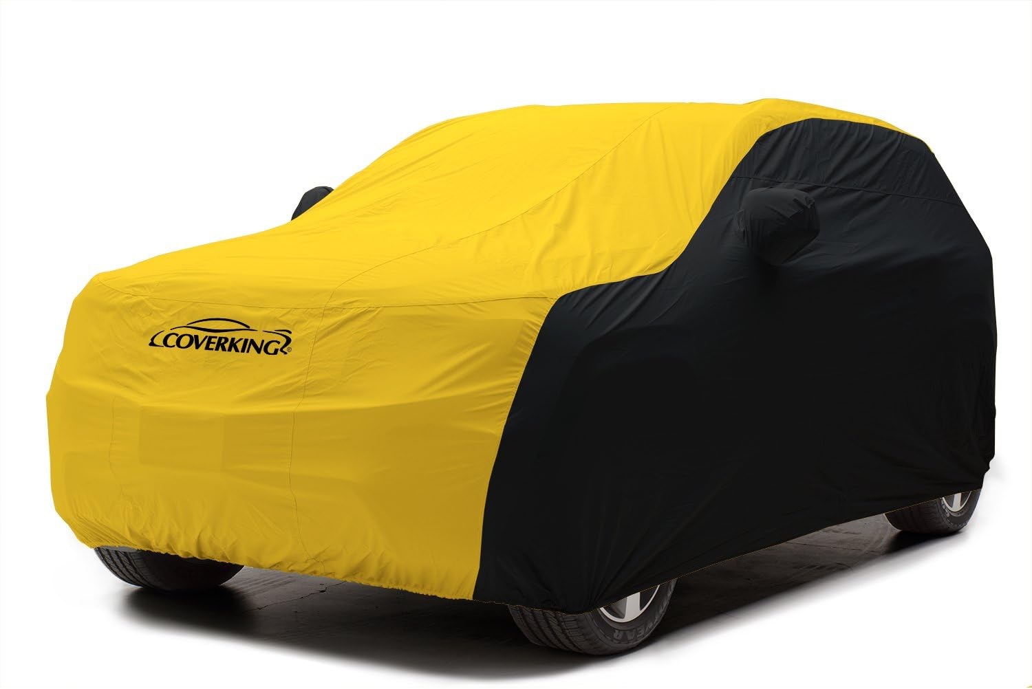 Coverking Custom Fit Car Cover for Select Ford Edge Models - Stormproof (Yellow with Black Sides)