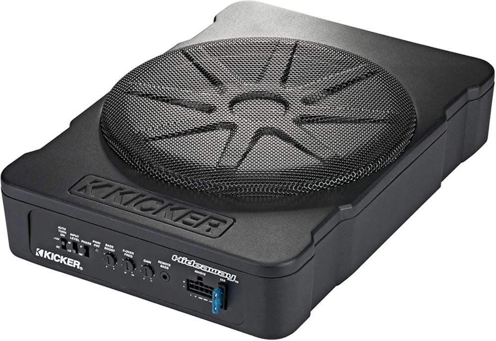KICKER 51HS10 Hideaway 10 inch Compact Powered Subwoofer