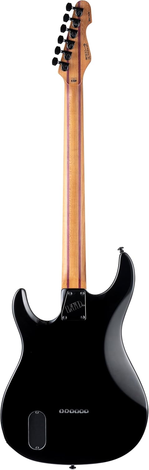 ESP 6 String LTF SN-1 Baritone Guitar, Black, Right, (LSN1BHTBLK)