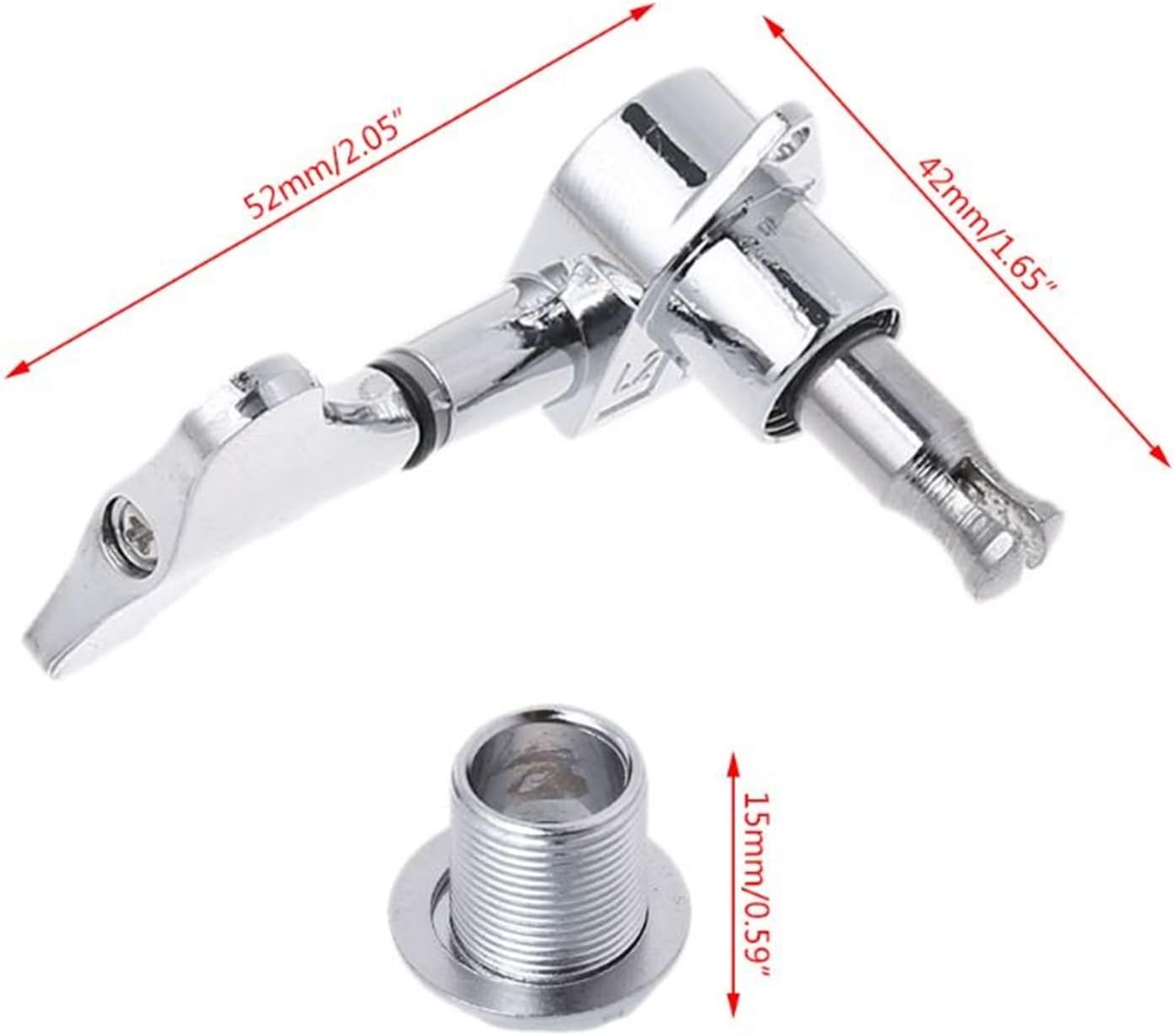 Guitar String Tuning Peg 4 String Bass Chrome Guitar Tuners Tuning Pegs Machine Heads 2R 2L