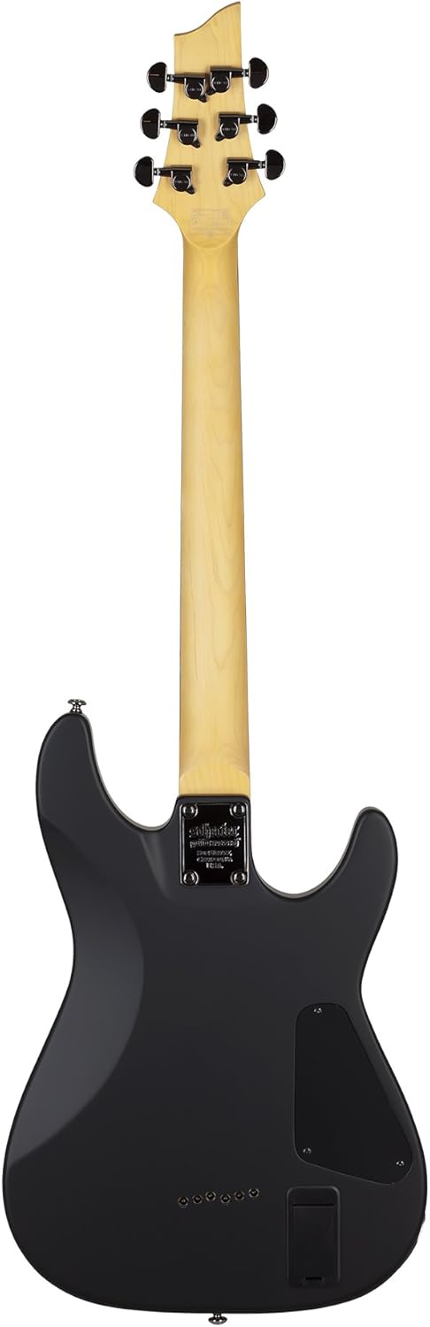Schecter 6 String Solid-Body Electric Guitar, Aged Black Satin (3665)
