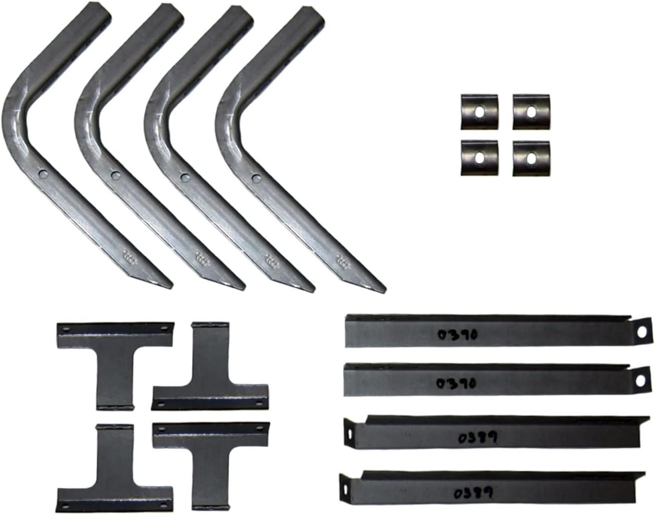 Lund 98-10 Ford Ranger Std. Cab EZ Running Board Mounting Bracket Kit - Brite