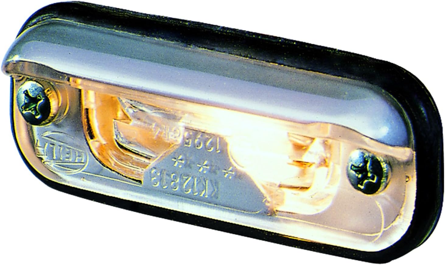 HELLA 001378127 Lamp License 1378 Slver Ece/Sae, Black