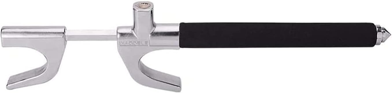 KouRy Heavy Duty Steering Wheel Lock for Car with Emergency Hammer Universal Vehicle Anti Theft (Black)