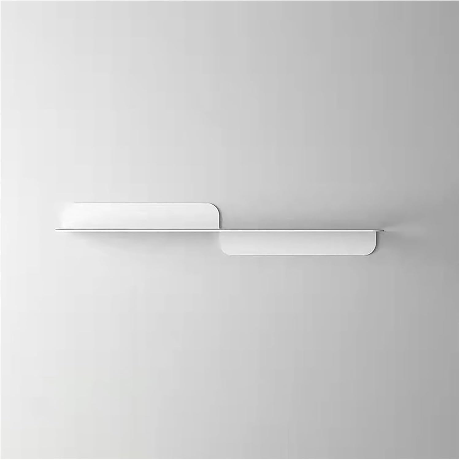 Decorative Floating Shelf,Stylish Heavy-Duty Modern Bookshelf for Living Room Kitchen Office Bedroom Bathroom, L-Shape Wall Shelf (Color : White, Size : 40x13x16cm)