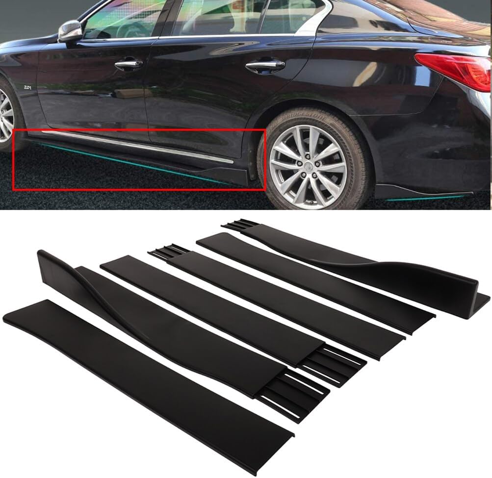 ECCPP Rocker Panel Exterior Lower Side Bottom Line Extensions 59