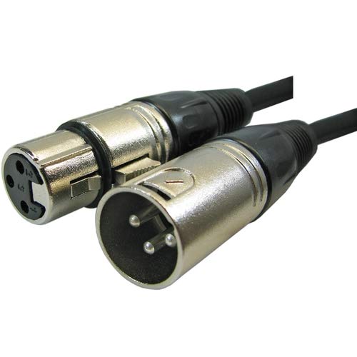 Updated 2Pcs 50 ft XLR Male to Female Shielded Powered Speaker Audio Cable Microphone Cord Professional, Flexible and Noise Free by Oneday Tower