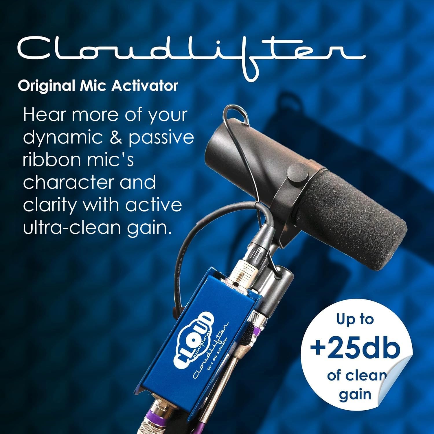 Cloud Microphones - Cloudlifter CL-1 Mic Activator - Ultra-Clean Microphone Preamp Gain - USA Made