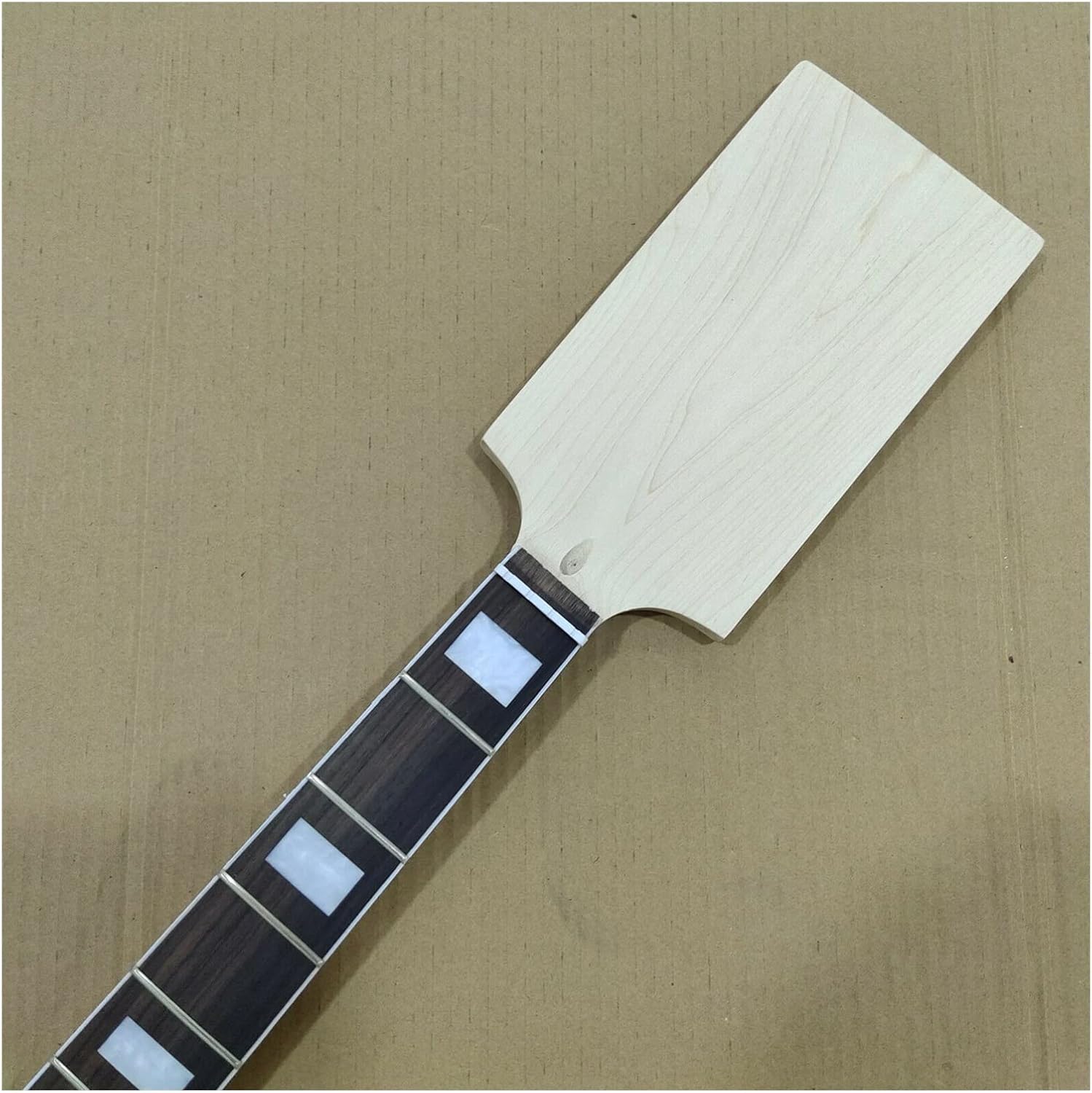 Unfinished Paddle Head Maple 20 Fret Bass Guitar Neck Rosewood Fingerboard DIY Guitar Neck Electric Guitar Neck