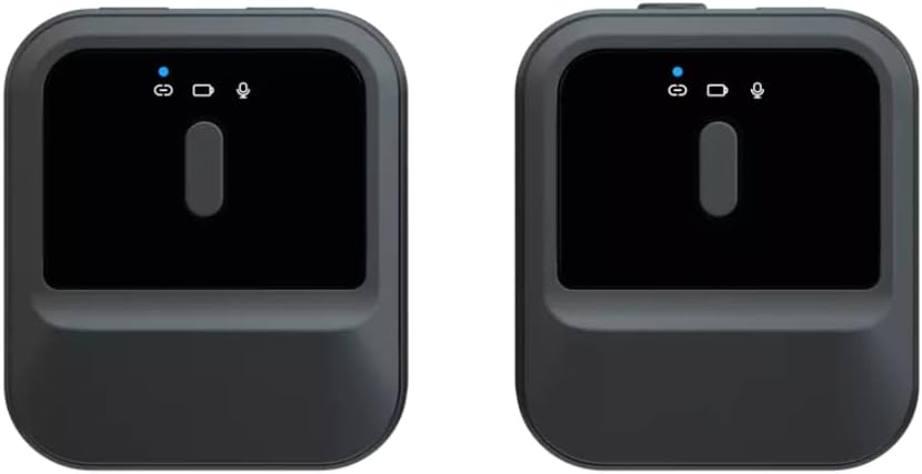 Zerobyte Compact Wireless Microphone System, 2.4G radio microphone SLR clip mobile phone camera live interview recording collar wireless condenser microphone