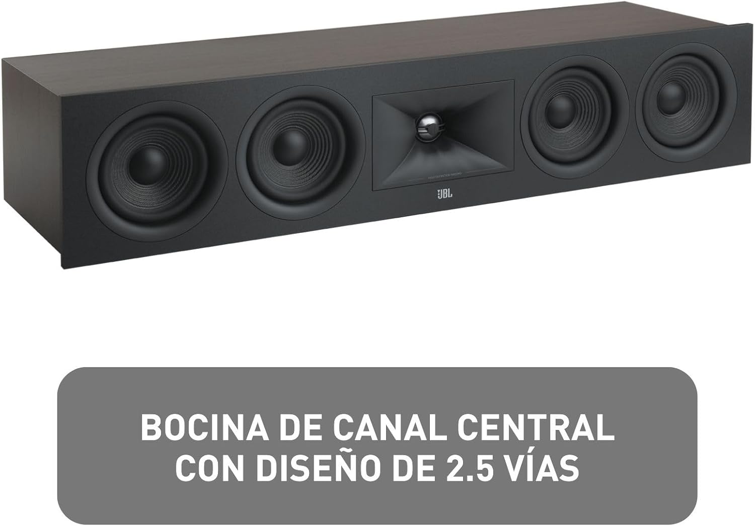 JBL Stage 2 245C 2 Way Quad 4.5 Inch Center Channel Loudspeaker (Espresso)