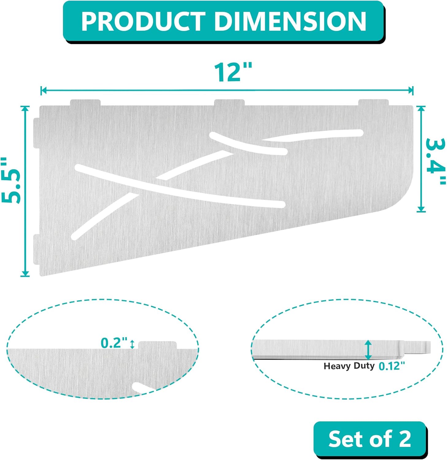 Shower Corner Shelf 304 Stainless Steel 12