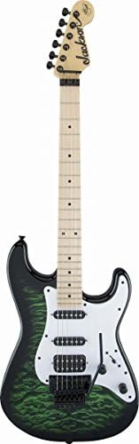 Jackson X Series Signature Adrian Smith SDXQM Electric Guitar - Transparent Green, Maple Fingerboard