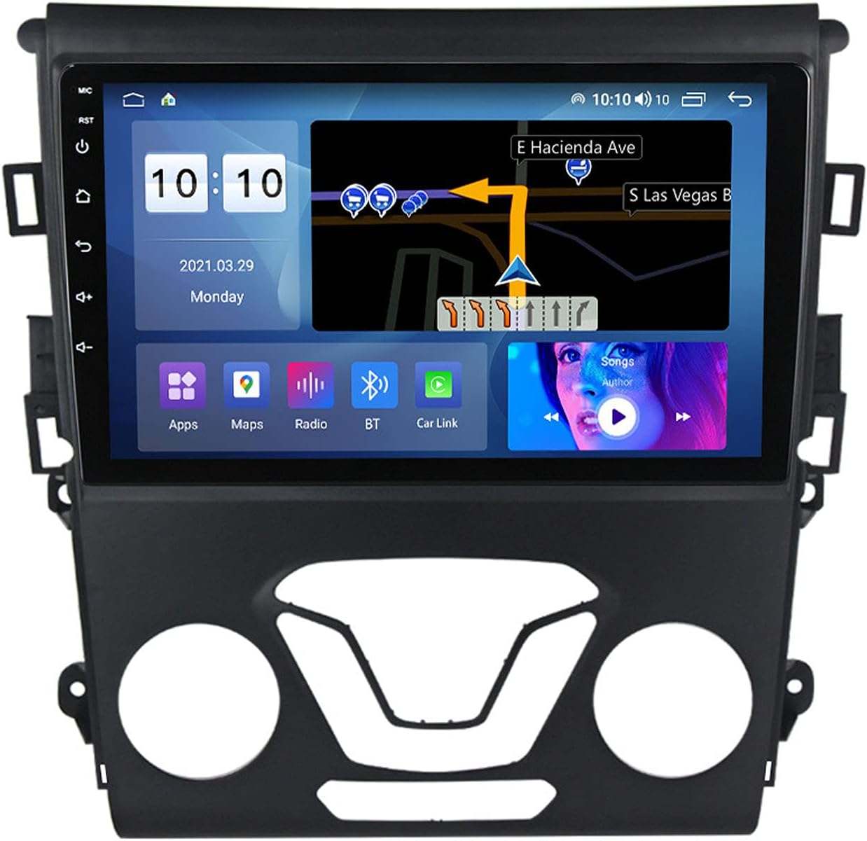 Android 11 Car Stereo Multimedia Player for Ford Mondeo 5 2014-2019 with Rear View Camera Car Radio Supports Mirror Link Steering Wheel Control FM/AM RDS Radio Carplay DSP