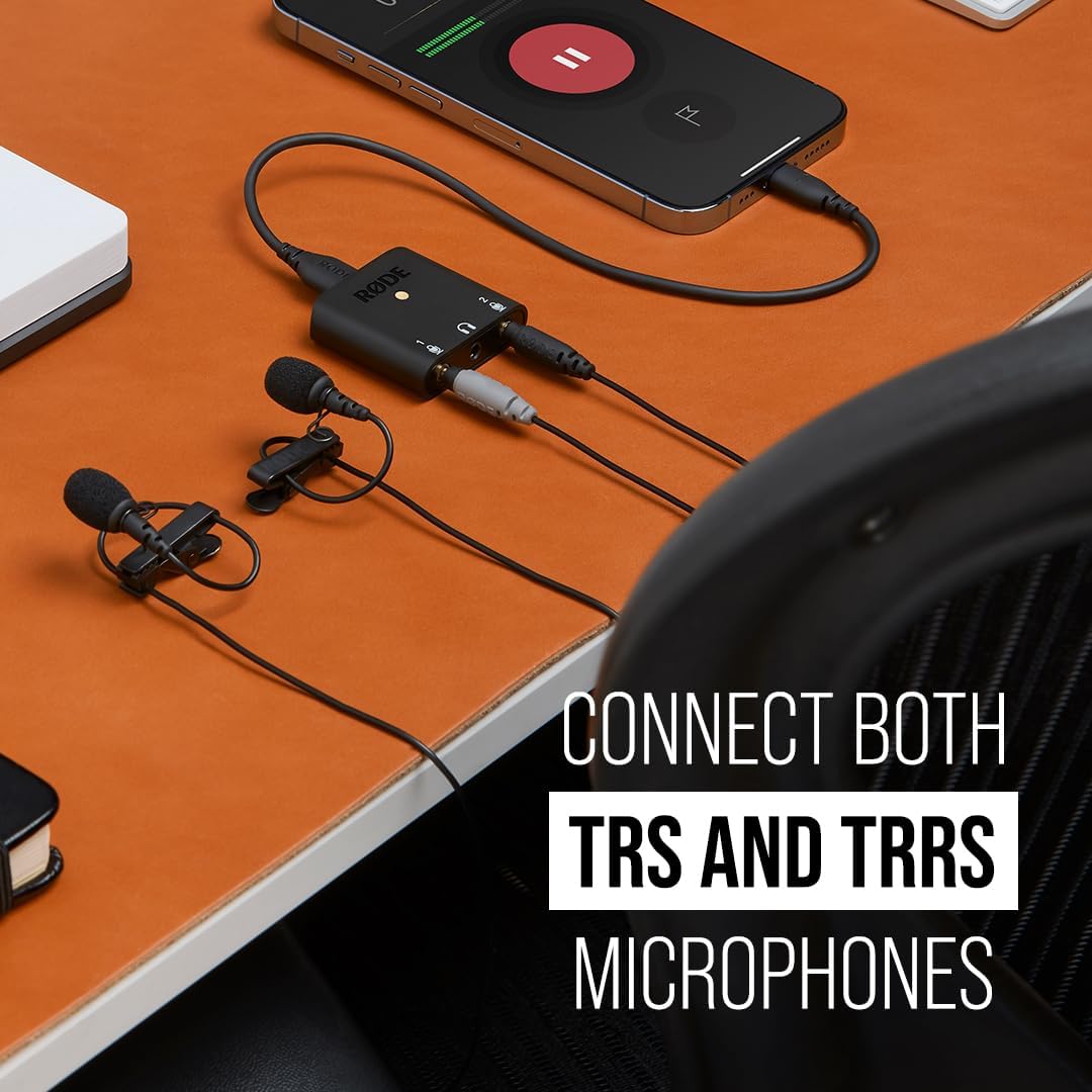 Rode AI-Micro USB Audio Interface,Black & SC1 TRRS Extension Cable For SmartLav+ Microphone, 20 Feet