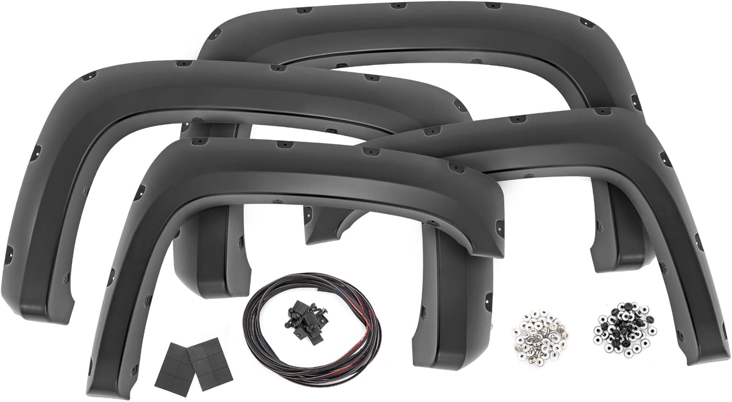 Rough Country Pocket Fender Flares for 07-13 Chevy/GMC 1500/2500 HD - F-C10714B