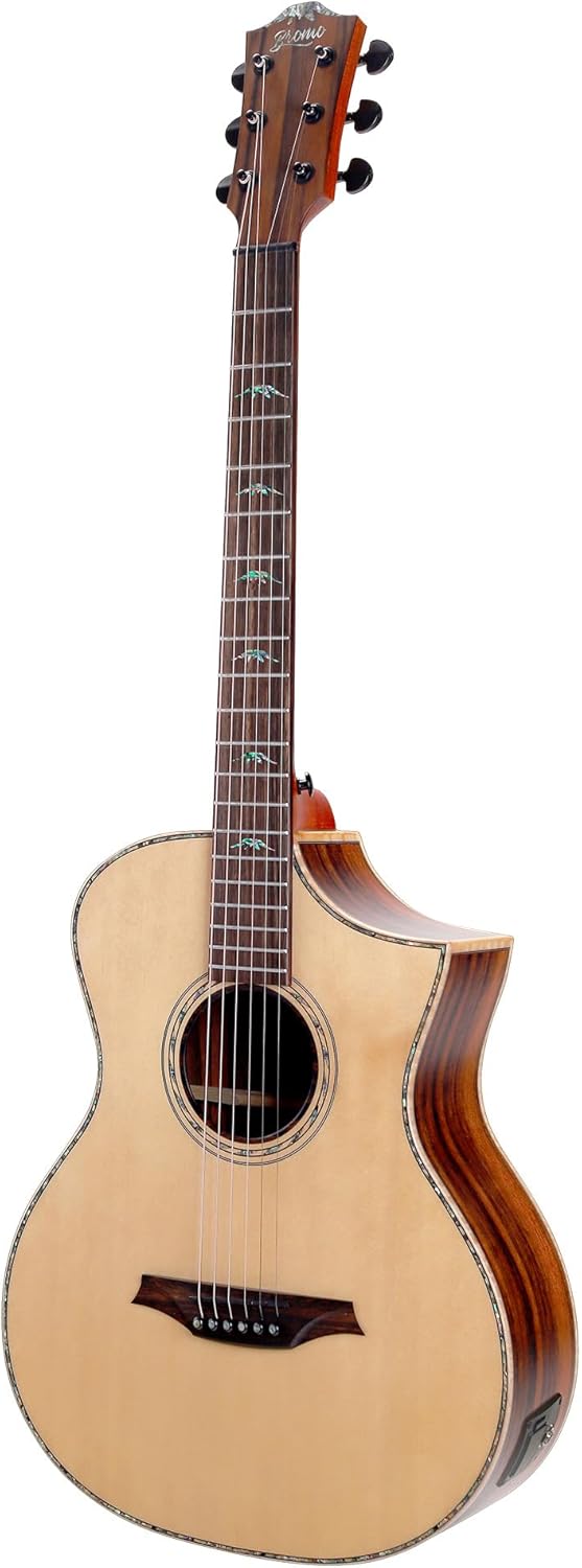 Bromo BAR 5CE All-Solid Cut-A-Way Acoustic/Electric Guitar