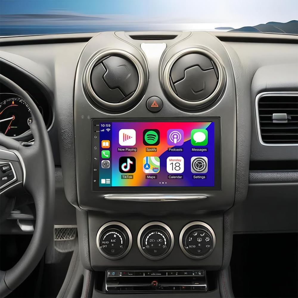 Car Stereo Radio for Nissan Rogue 2008-2011 with Wireless Carplay & Android Auto,7 Inch Car Audio Receiver GPS Navigation Unit with Bluetooth Head Unit Backup Camera WiFi SWC-2+32G