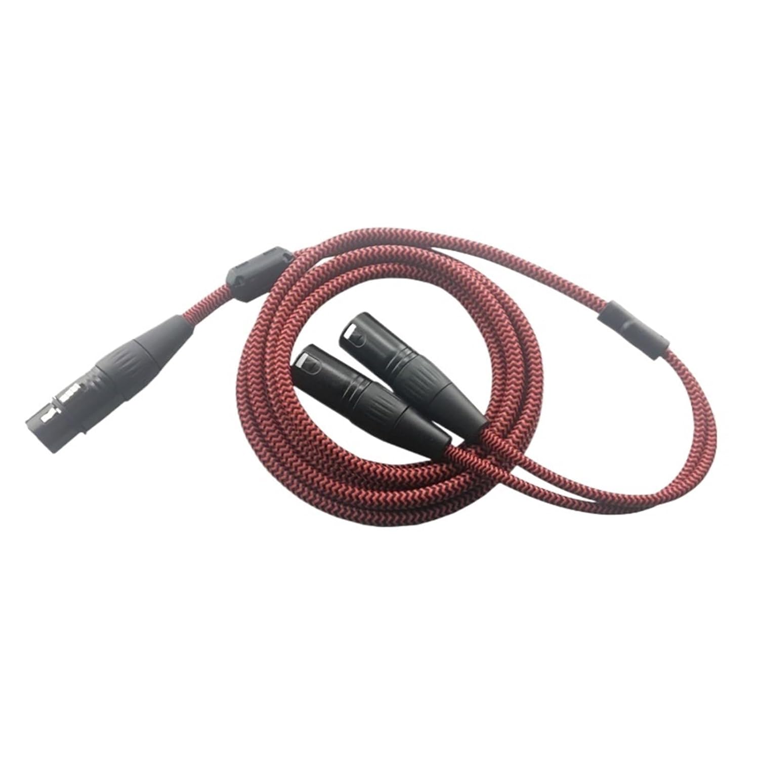 3 Pin Female XLR to 2 XLR Male Anti-Jamming Shield Dual XLR Mic Microphone Amplifier Mixer Splitter Audio Cable(8m)