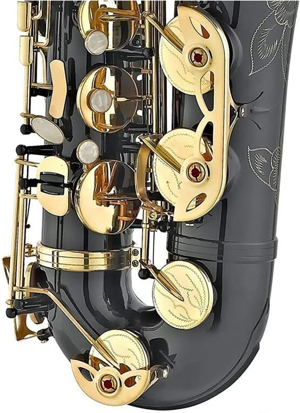 Black Nickel Gold Key Tenor Saxophone Support Professional Tenor Sax with Case Complete Accessories Student Saxophone