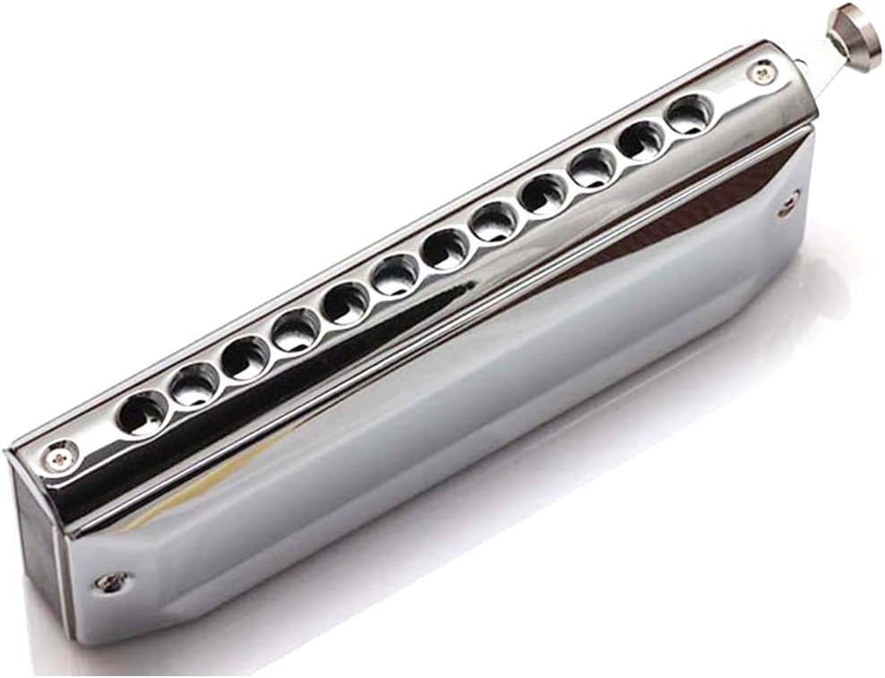 SUOFEILAIMU Chromatic Harmonica Alto Chromatic Harp Lower C 12 Holes Mouth Organ Musical Instruments (Color : T1248Z)