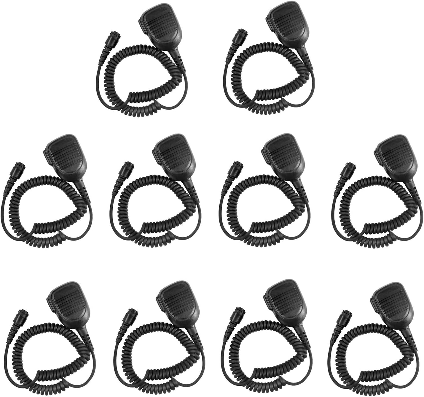 10 Pack Heavy Duty RMN5052A RMN5052 Mobile Mic Remote Speaker Microphone for XPR4300 XPR4350 XPR4380 XPR4500 XPR4550 XPR4580 XPR5350 XPR5550E XPR5380 XPR5550 XPR5580 CDM1250 CDM1550 Radio