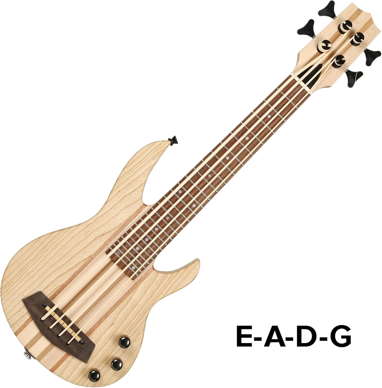 Adult Ukulele 30 Inch Electric Ukulele Bass With Strings And Guitar Bag Ash Wood Ukulele Bass(Left hand)
