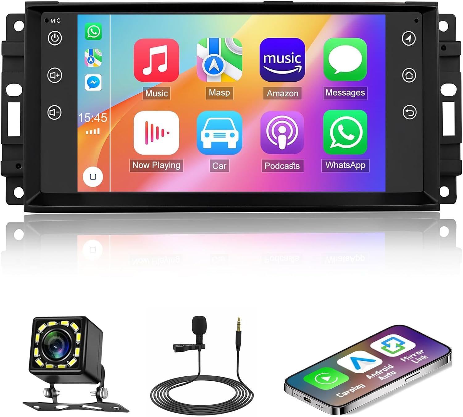 Car Stereo Radio for Dodge Challenger Avenger 2008 2009 2010 2011 2012 2013 2014, 7