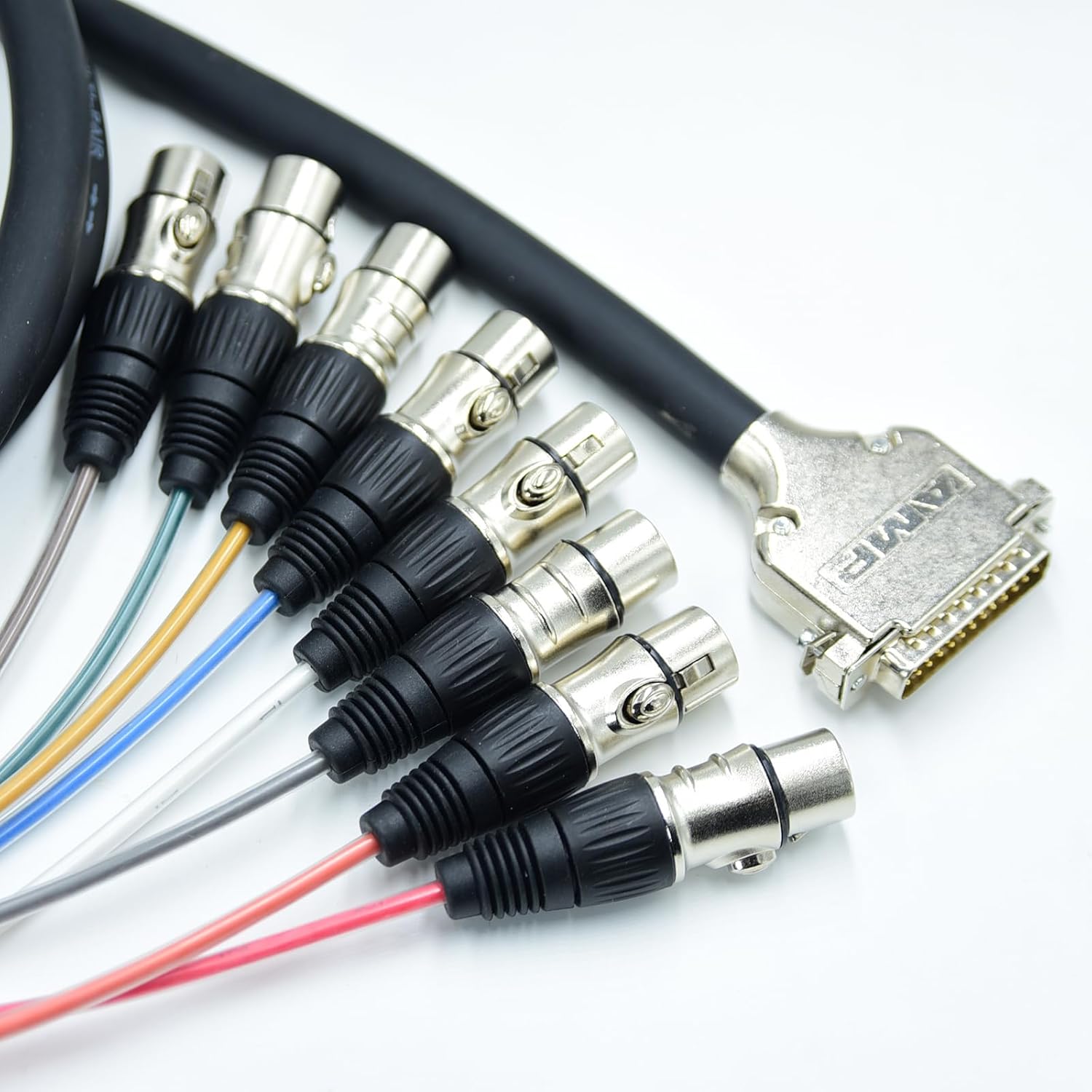 Arklove 7ft Audio TRS Snake Cables Audio Patch db25 to XLR Female Cable 8 Channel Connector Digital Splitter Microphones Stage & Studio Recording Equipment Profesional Live Cable