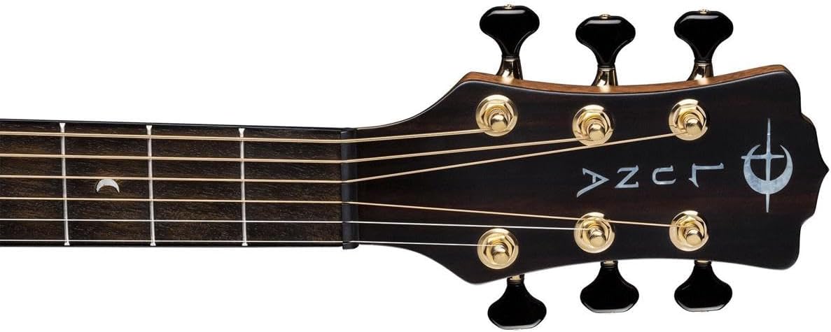 Luna Art Recorder All Solid Wood Dreadnought 6-String Guitar, 21 Frets, 'C' Shape Neck, Rosewood Fretboard, Satin Natural