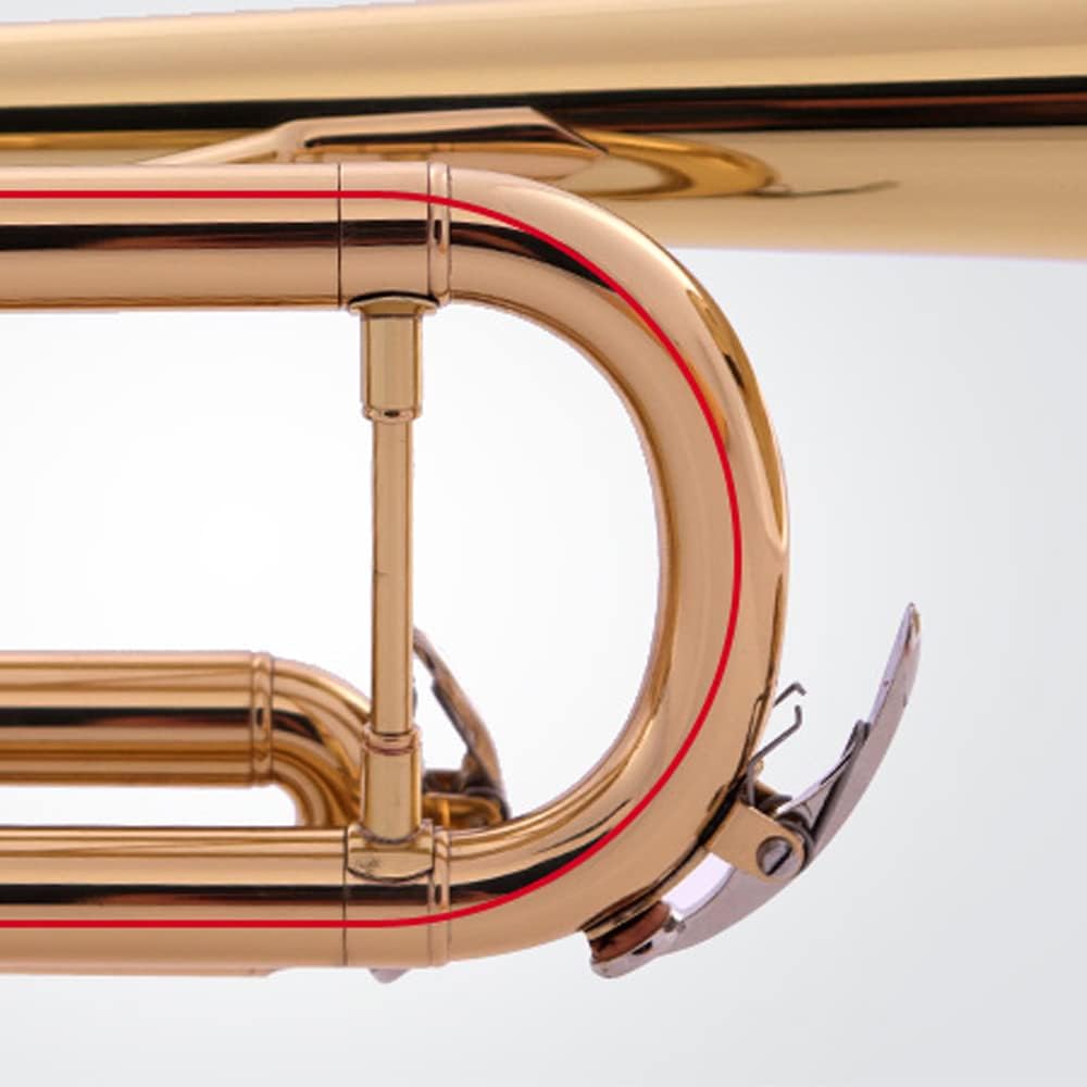 Trumpet/Bb Brass Wind Instrument, Professional Performance Band Trumpet/Horn Standard Horn Trumpet Beginner Trumpet (Silver)