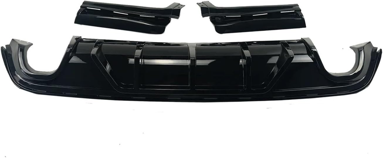 Car Rear Bumper Diffuser with Winglet Compatible for Jeep Grand Cherokee 2014-2021 Side Corner Splitter Spoiler Lip Body Kit(Glossy black1)