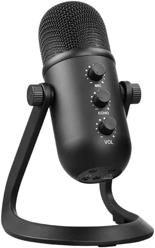 Professional Condenser Microphone Studio USB Microphone Suitable for PC/Phone Video Singing Recording Microphone Stand